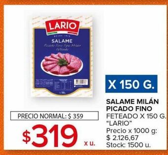 Carrefour Maxi Salame milan picado fino oferta