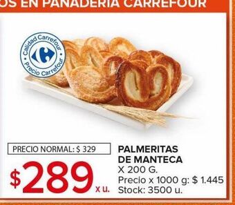 Carrefour Maxi Palmeritas de manteca oferta