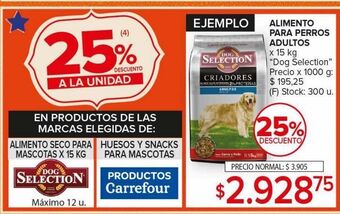 Carrefour Maxi Alimento para perros adultos oferta