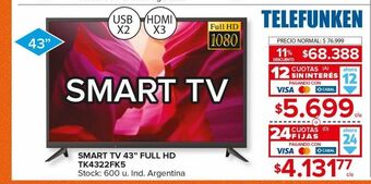 Carrefour Maxi Smart tv 43" oferta