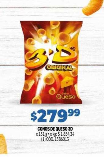 Makro Conos de queso 3d oferta