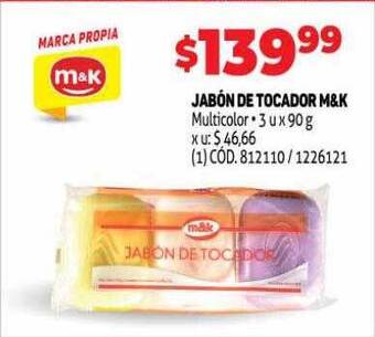 Makro Jabón de tocador m&k oferta