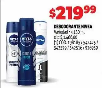 Makro Desodorante nivea variedad oferta