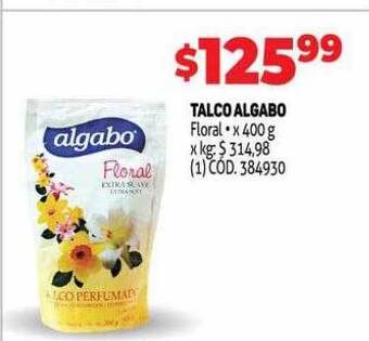 Makro Talco algabo floral oferta