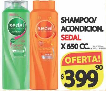 Supermercados Becerra Shampoo acondicion. sedal oferta