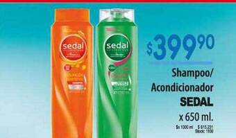 Supermercados Becerra Shampoo acondicionador sedal oferta