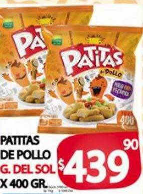 Supermercados Caracol Patitas de pollo g. del sol oferta