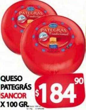Supermercados Caracol Queso pategrás sancor oferta