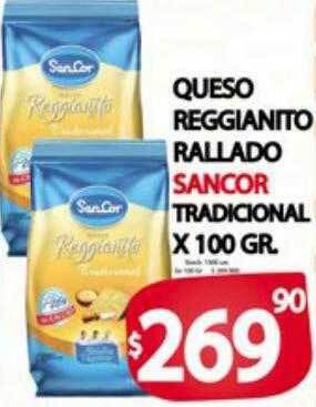 Supermercados Caracol Queso reggianito rallado sancor tradicional oferta