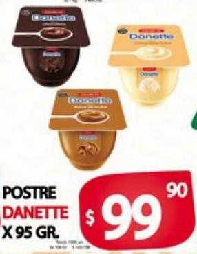 Supermercados Caracol Postre danette oferta