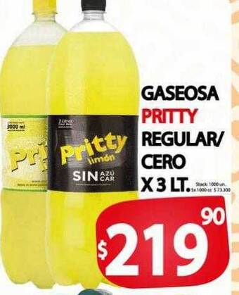 Supermercados Mariano Max Gaseosa pritty regular cero oferta
