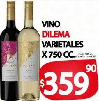 Supermercados Mariano Max Vino dilema varietales oferta