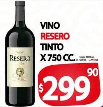 Supermercados Mariano Max Vino resero tinto oferta