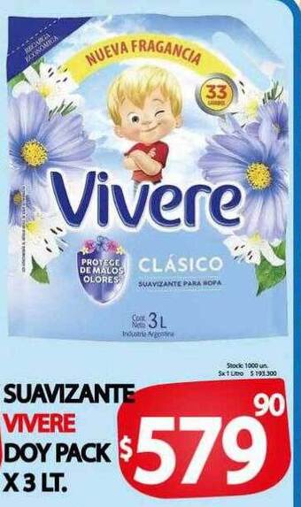 Supermercados Mariano Max Suavizante vivere doy pack oferta
