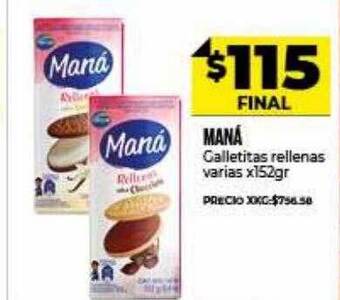 Supermayorista Vital Maná galletitas rellenas varias oferta