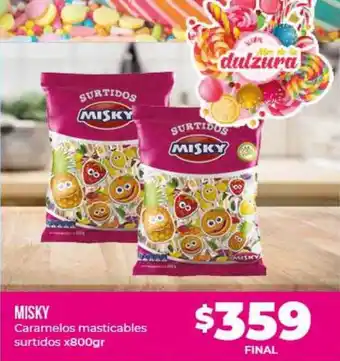 Supermayorista Vital Misky caramelos masticables surtidos oferta