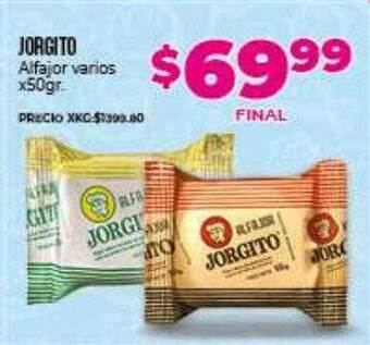 Supermayorista Vital Jorgito alfajor varios oferta
