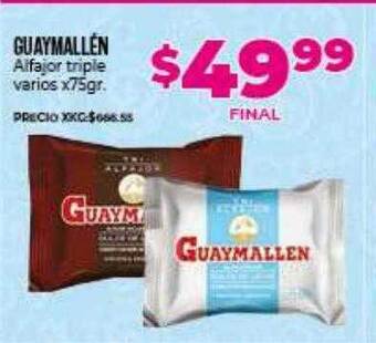 Supermayorista Vital Guaymallén alfajor triple varios oferta