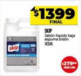 Supermayorista Vital Skip jabón liquido baja espuma bidón oferta