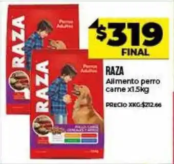 Supermayorista Vital Raza alimento perro carne oferta
