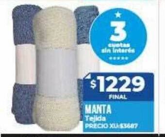 Supermayorista Vital Manta tejida oferta