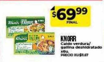 Supermayorista Vital Knorr caldo verdura gallina deshidratado oferta