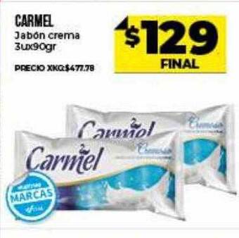 Supermayorista Vital Carmel jabón crema oferta