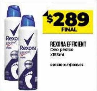 Supermayorista Vital Rexona efficient deo pédico oferta