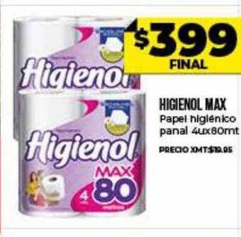Supermayorista Vital Higienol max papel higiénico panal oferta