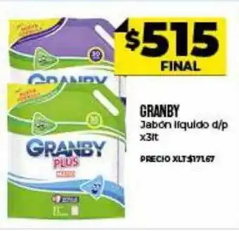 Supermayorista Vital Granby jabon liquido oferta