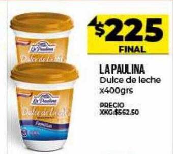 Supermayorista Vital La paulina dulce de leche oferta