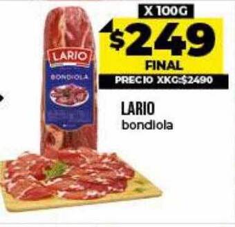 Supermayorista Vital Lario bondiola oferta