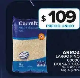 Carrefour Maxi Arroz largo fino ooooo oferta