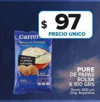 Carrefour Maxi Pure de papas bolsa oferta