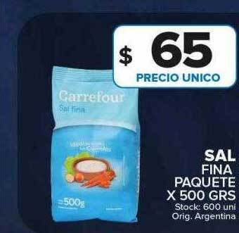 Carrefour Maxi Sal fina paquete oferta