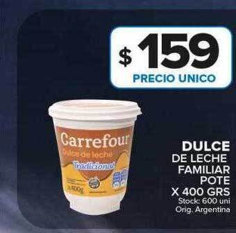Carrefour Maxi Dulce de leche familiar pote oferta