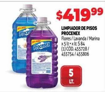 Makro Limpiador de pisos procenex oferta