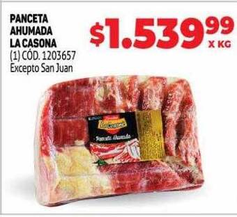 Makro Panceta ahumada la casona oferta
