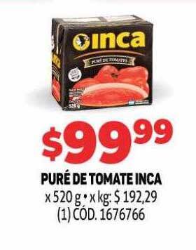 Makro Puré de tomate inca oferta