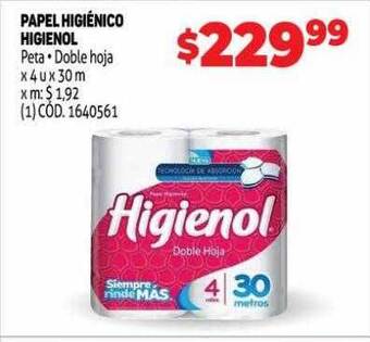 Makro Papel higiénico higienol oferta