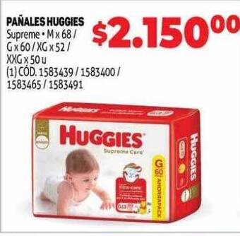 Makro Pañales huggies supreme oferta