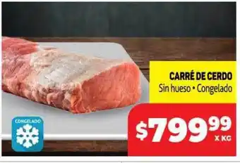 Makro Carré de cerdo sin hueso congelado oferta