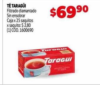 Makro Té taragüi oferta