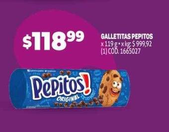 Makro Galletitas pepitos oferta
