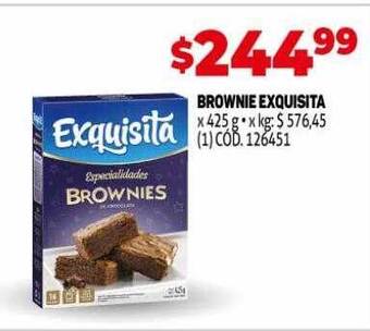 Makro Brownie exquisita oferta