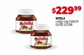 Makro Nutella oferta