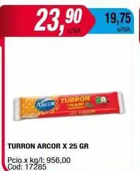 Maxiconsumo Turron arcon x 25 gr oferta