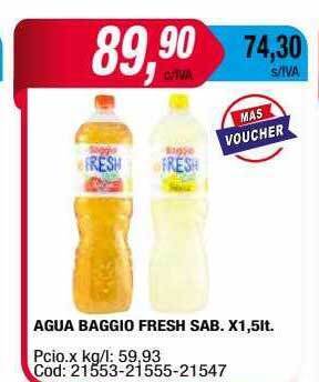 Maxiconsumo Agua baggio fresh sab oferta
