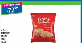 Micropack Bizcochos arcor grasa oferta