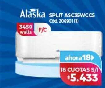 Naldo Lombardi Alaska split asc35wccs oferta